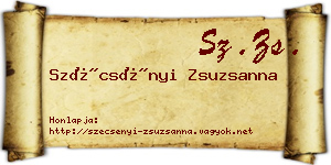 Szécsényi Zsuzsanna névjegykártya